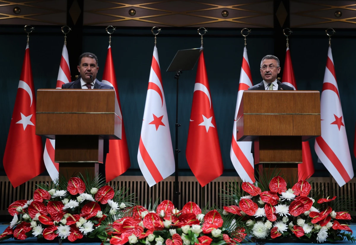 Cumhurbaşkanı Yardımcısı Oktay, KKTC Başbakanı Saner ile ortak basın toplantısında konuştu Açıklaması