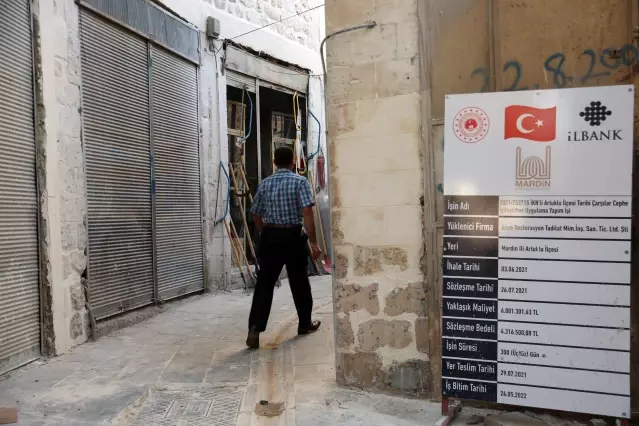 Mardin'de Tarihi Çarşıların Canlandırılması projesinde 2. etap çalışmalar başladı