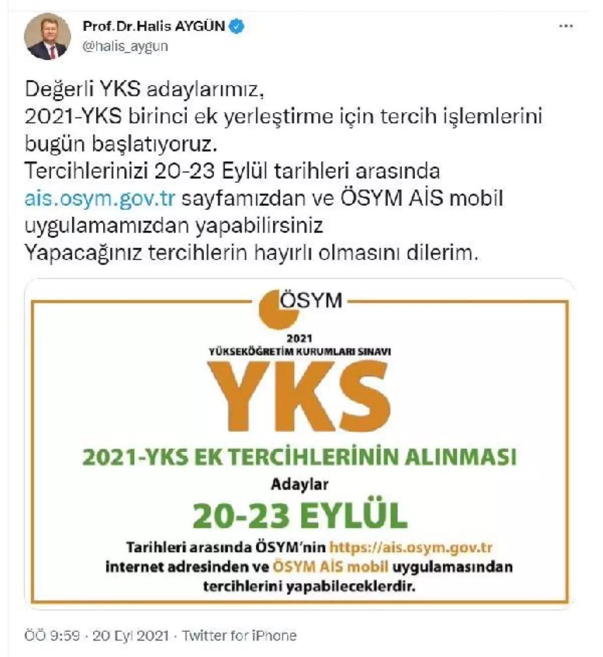 YKS ek yerleştirme tercihleri başladı