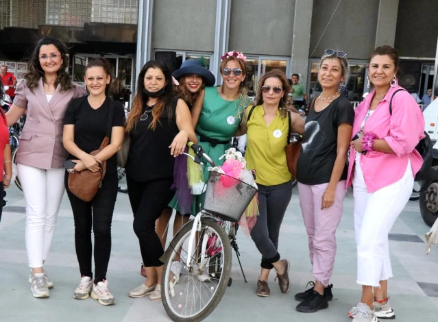 Süslü Kadınlar Bisiklet Turu'nun dokuzuncusu Nazilli'de yapıldı
