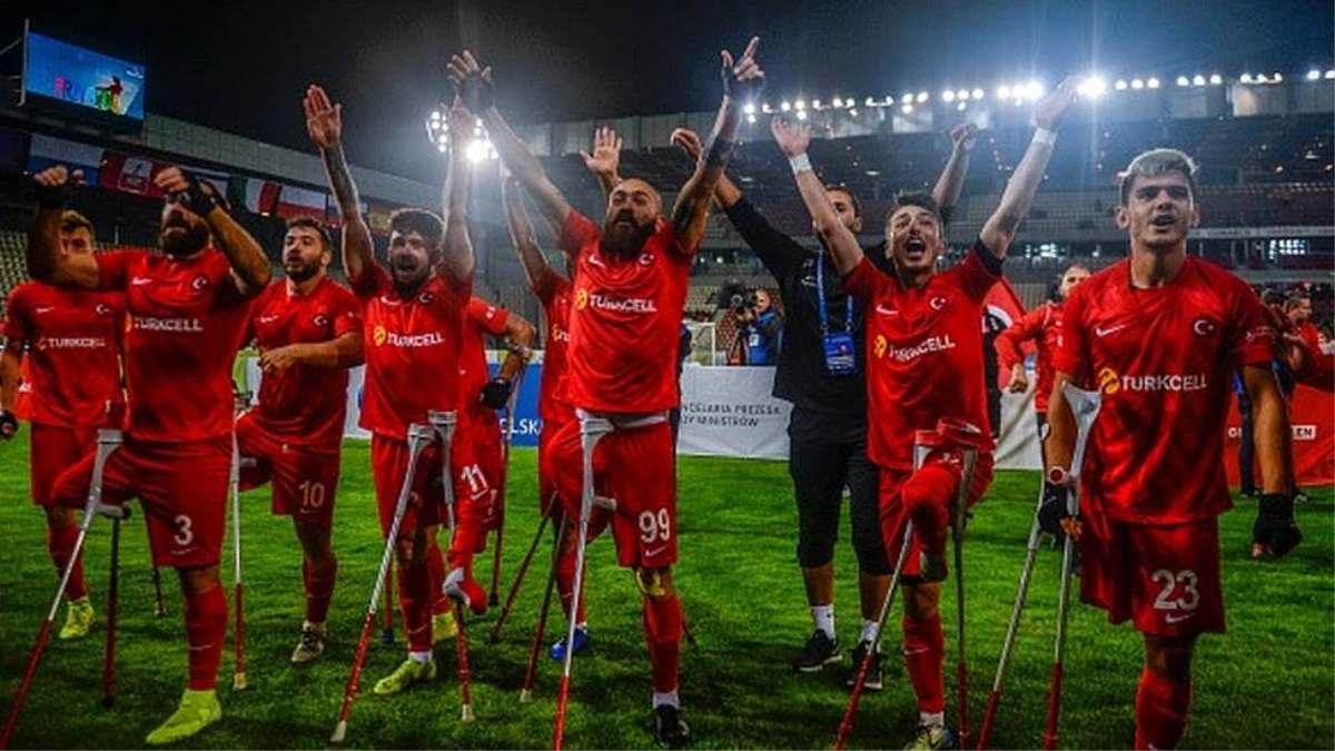Türkiye Ampute Futbol Milli Takımı üst üste ikinci kez Avrupa Şampiyonu oldu