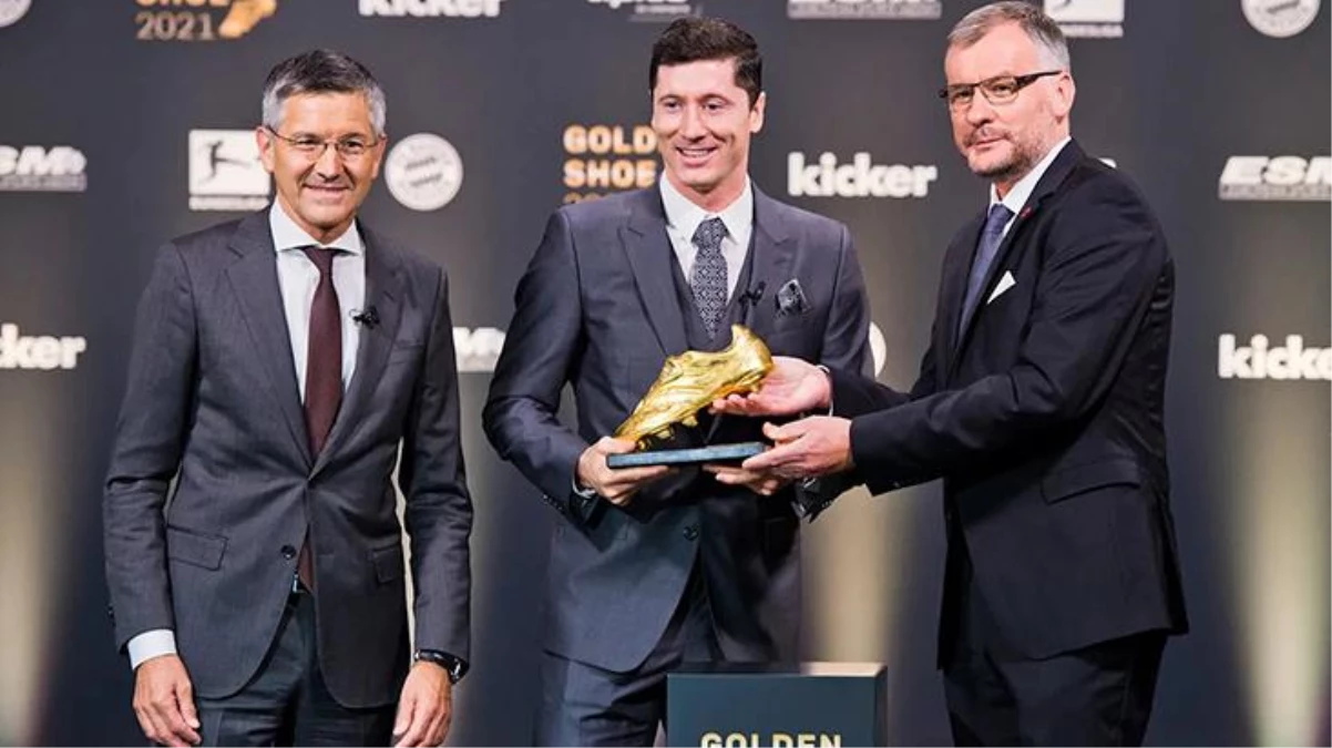 Altın Ayakkabı ödülünün sahibi, Bayern Münih\'in golcüsü Robert Lewandowski oldu