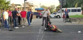 Bisiklet sürücüsüne çarpıp kaçan ehliyetsiz sürücü, kırık dikiz aynasından yakalandı