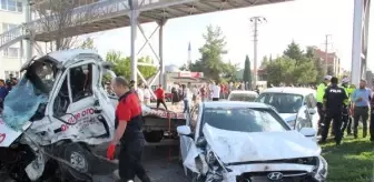 FRENİ BOŞALAN TIR 6 ARACI BİÇTİ, ORTALIK SAVAŞ ALANINA DÖNDÜ; KAZA KAMERADA - RÖP EKİYLE