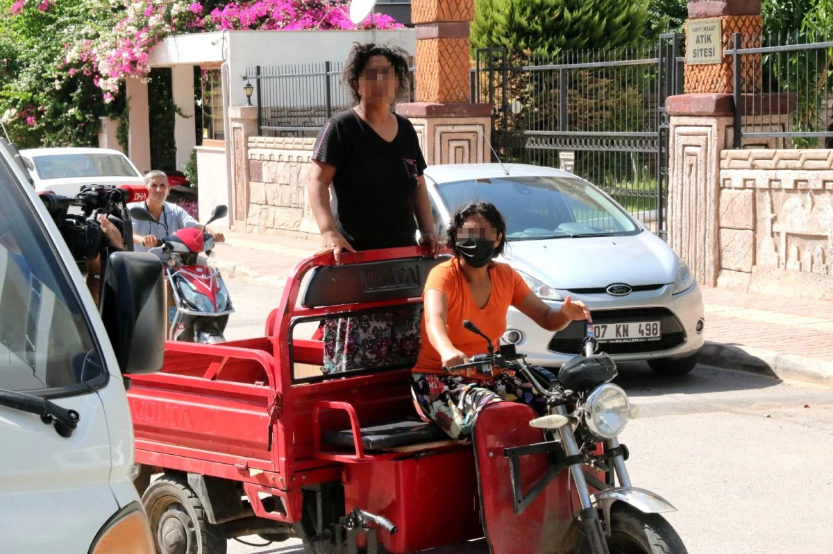 Hırsızlık şüphelisi kamyonetini bırakıp olay yerinden kaçtı, olay yerine gelen kadınlar ortalığı birbirine kattı