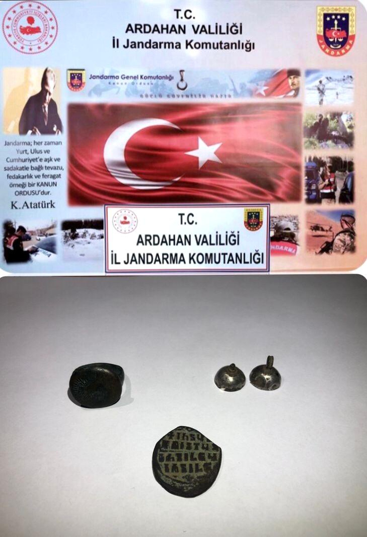 Ardahan\'da Roma ve Bizans dönemine ait tarihi eserler ele geçirildi