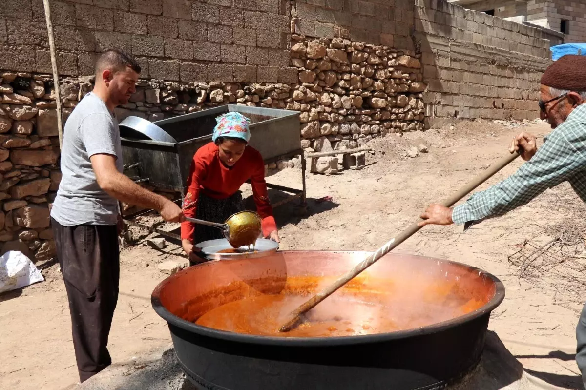 Gaziantep\'te üzümden yapılan tatlı tarhana mesaisi başladı