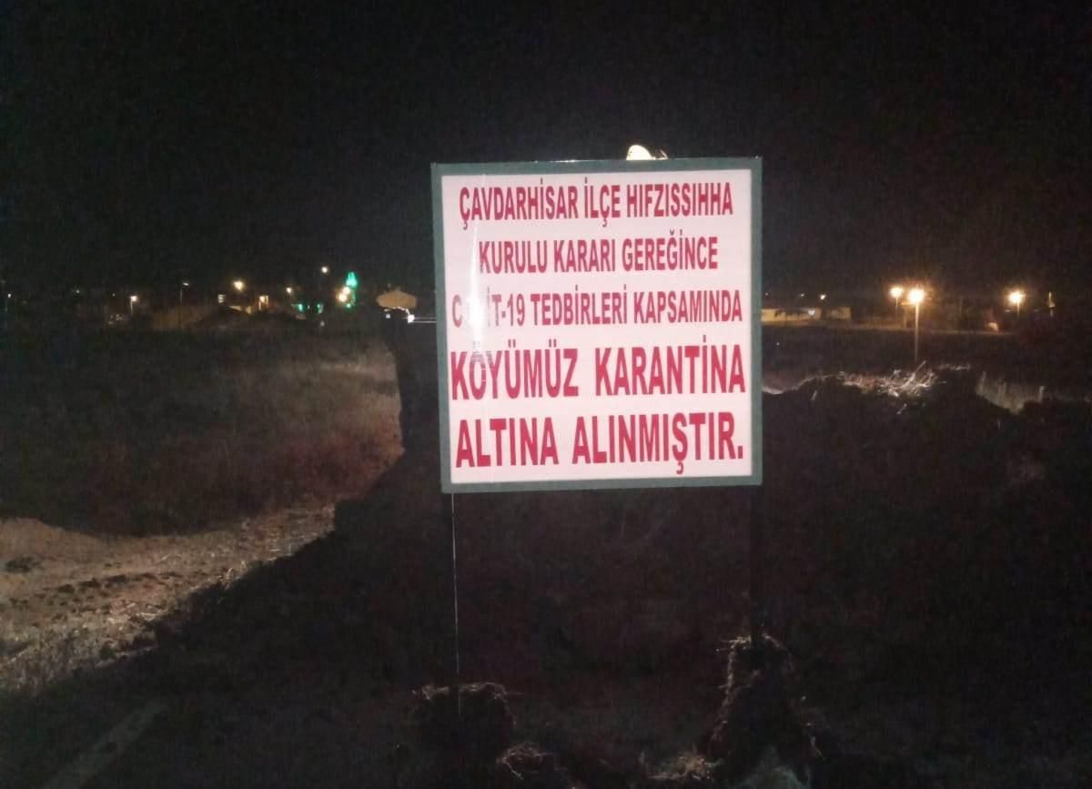 Kütahya\'da bir köy karantinaya alındı
