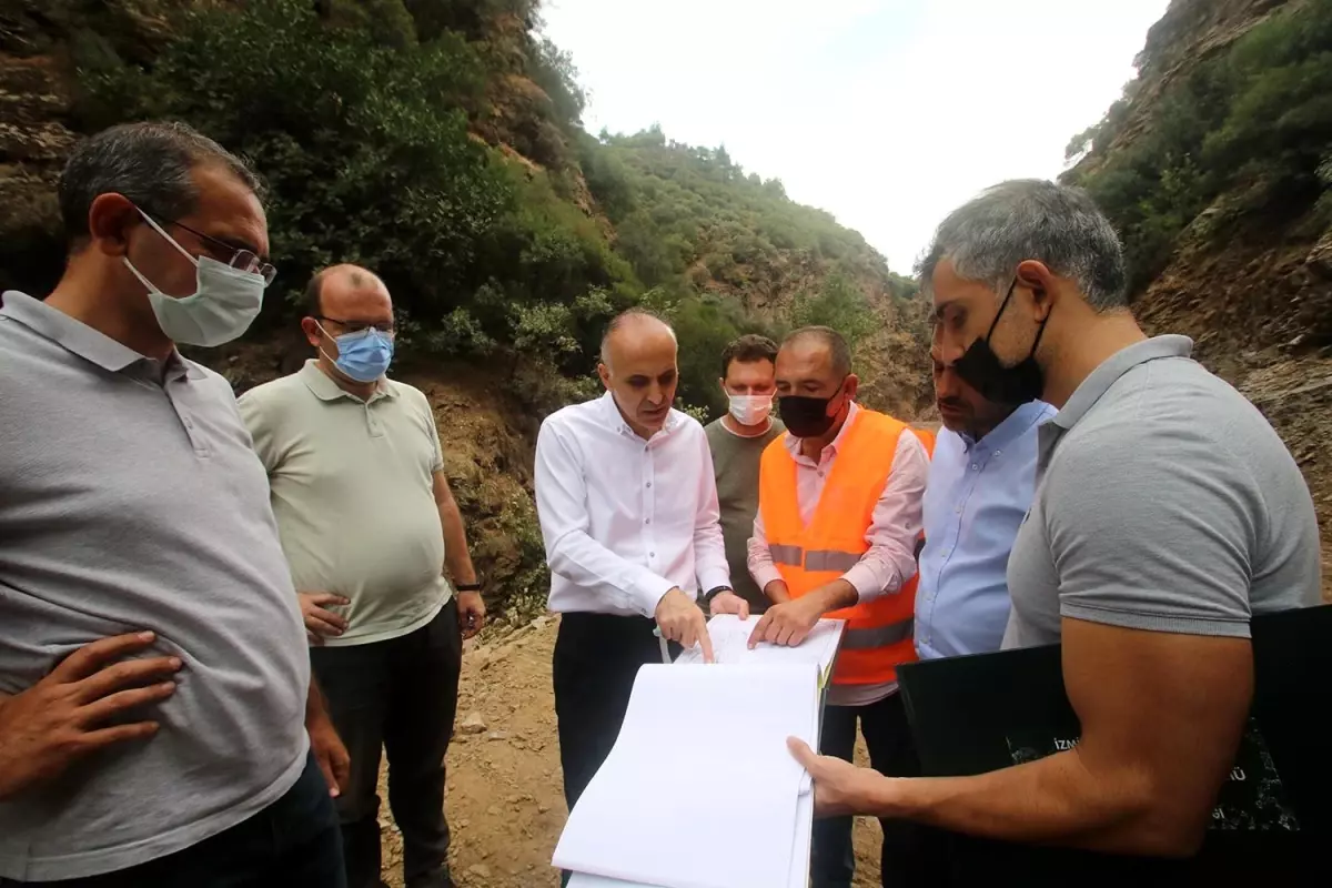 Manisa\'da 24 bin 40 dekar araziye su sağlayacak baraj için ilk kazma vuruldu