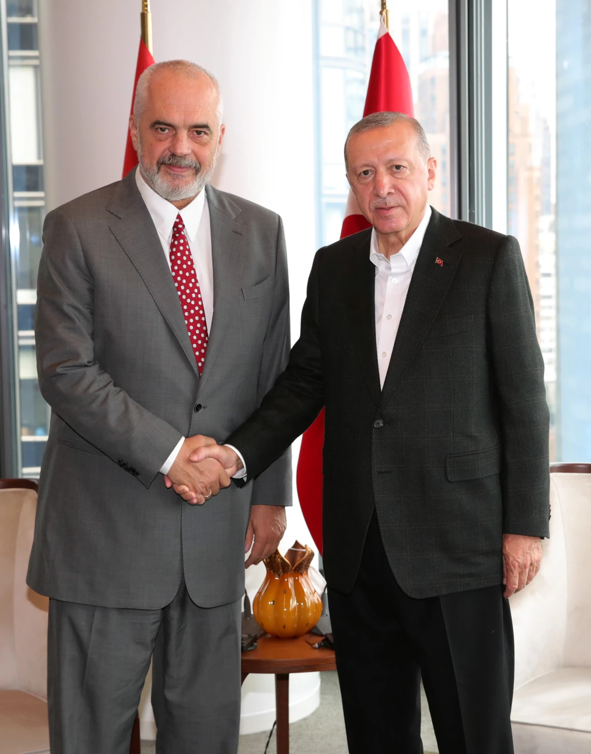 Türkiye Cumhurbaşkanı Erdoğan, Arnavutluk Başbakanı Rama\'yı kabul etti