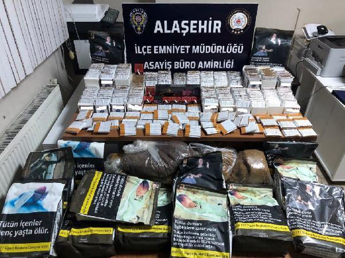 Alaşehir\'de kaçak tütün operasyonu