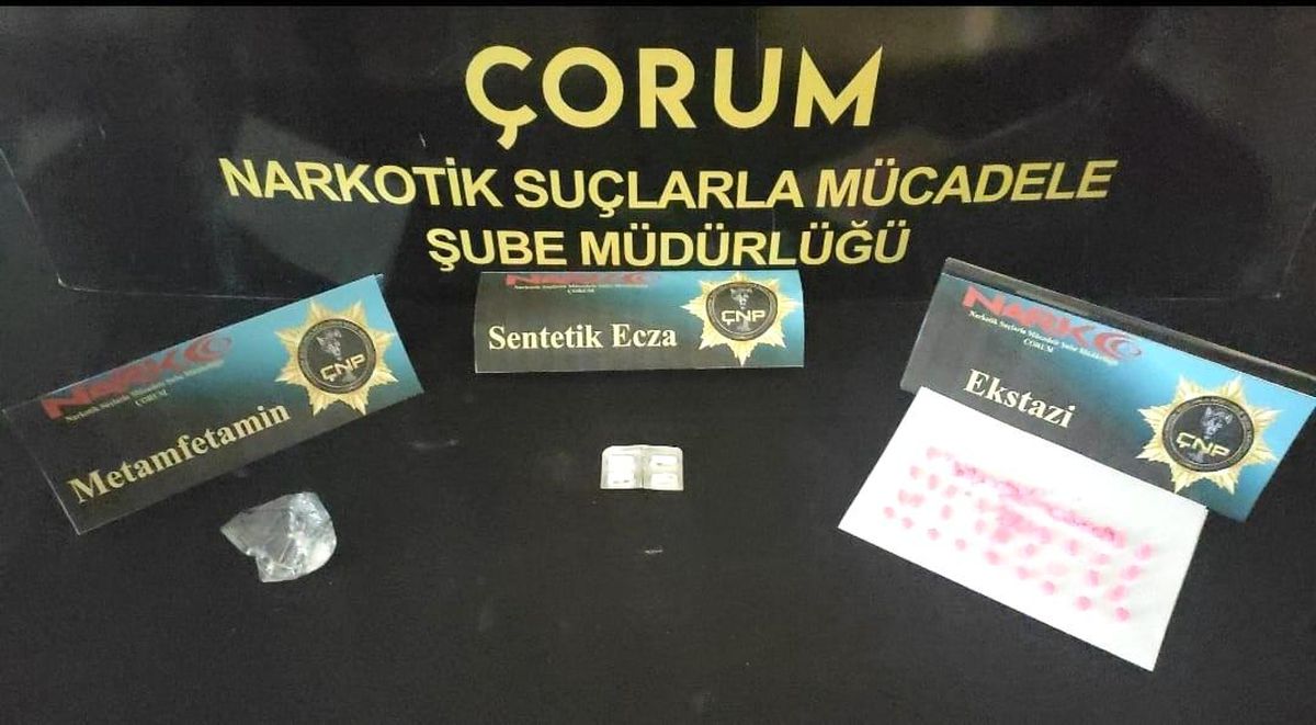 Çorum polisinden uyuşturucu operasyonu
