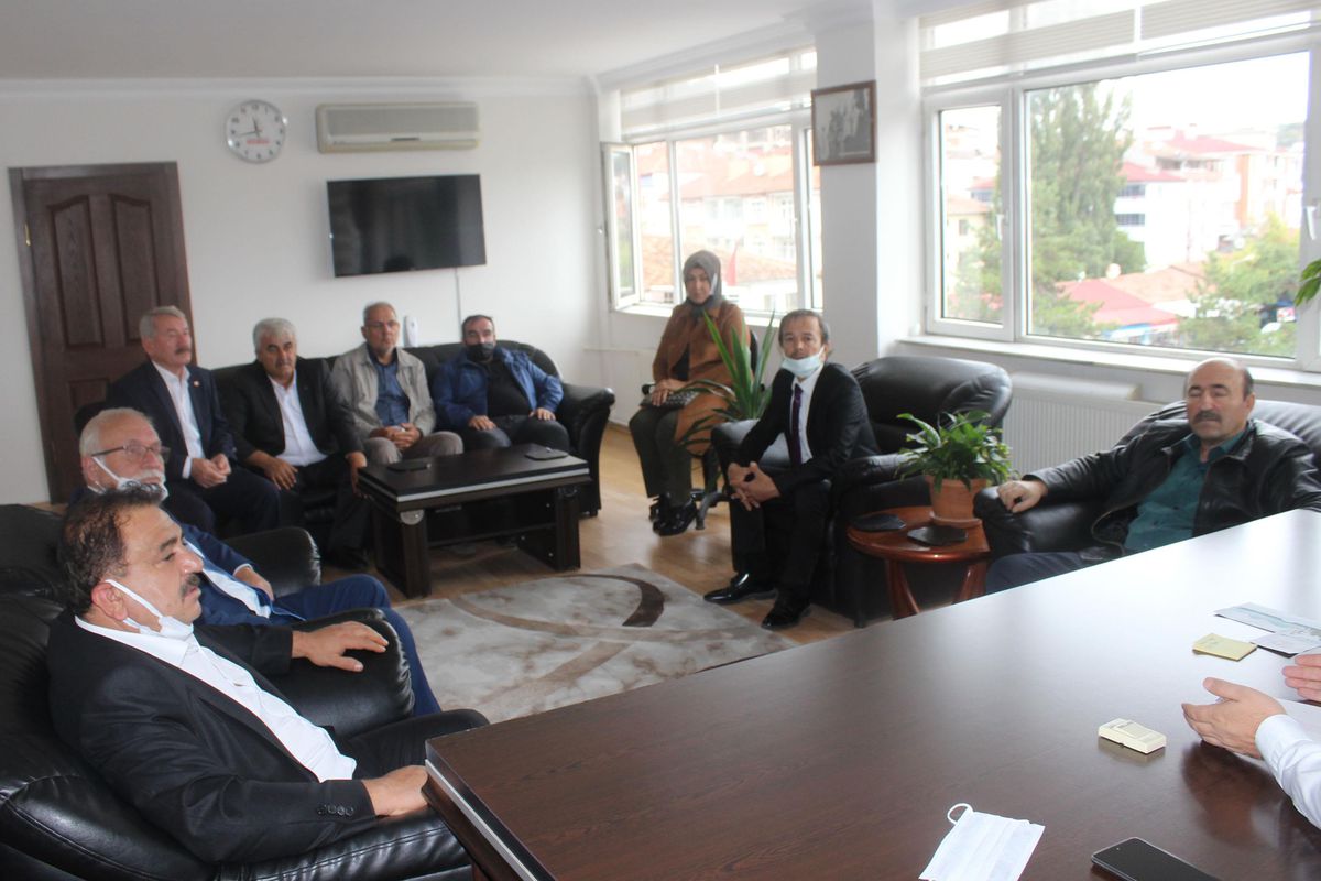MHP Havza İlçe Başkanlığından Kaymakam Nayman\'a ziyaret