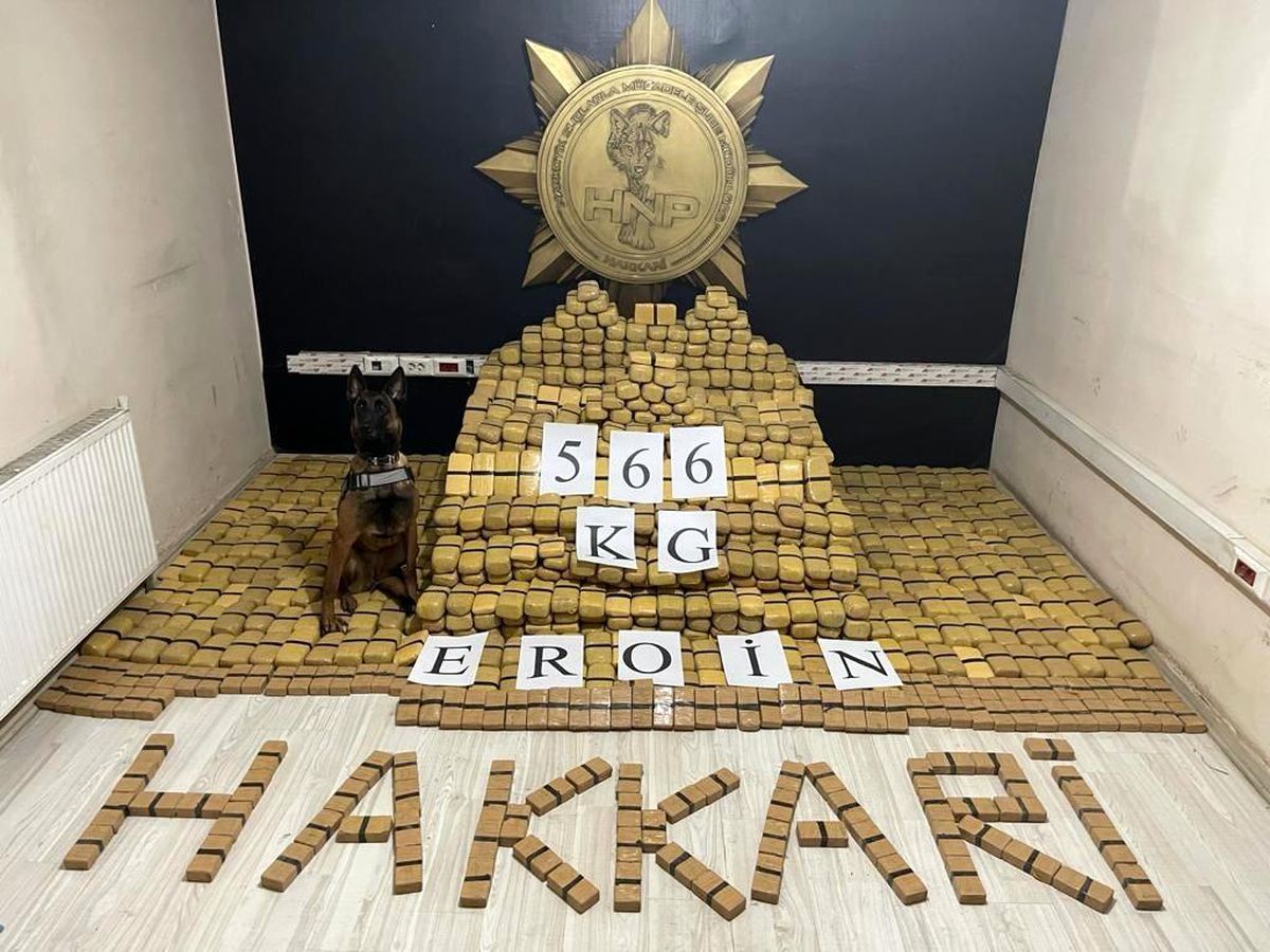 Yüksekova\'da 566 kilo eroin ele geçirildi