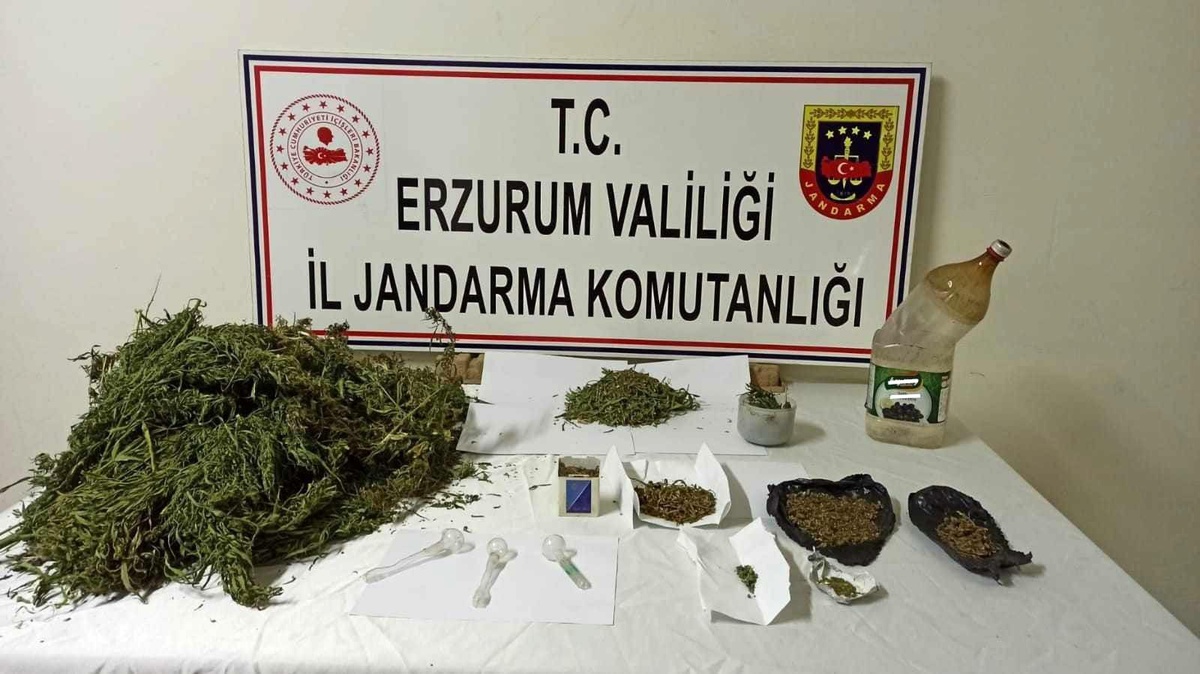 Erzurum\'da uyuşturucu operasyonu: 3 gözaltı