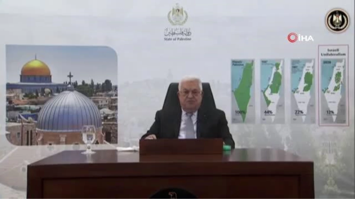 Filistin Devlet Başkanı Abbas\'tan İsrail\'e: "1 yıl içinde 1967 sınırlarına çekilin"