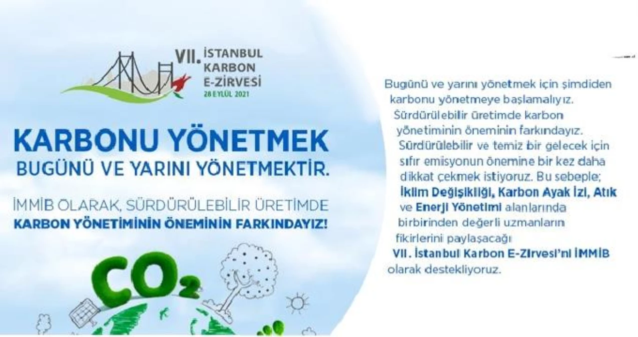 İMMİB\'den VII. İstanbul Karbon E-Zirvesi\'ne destek