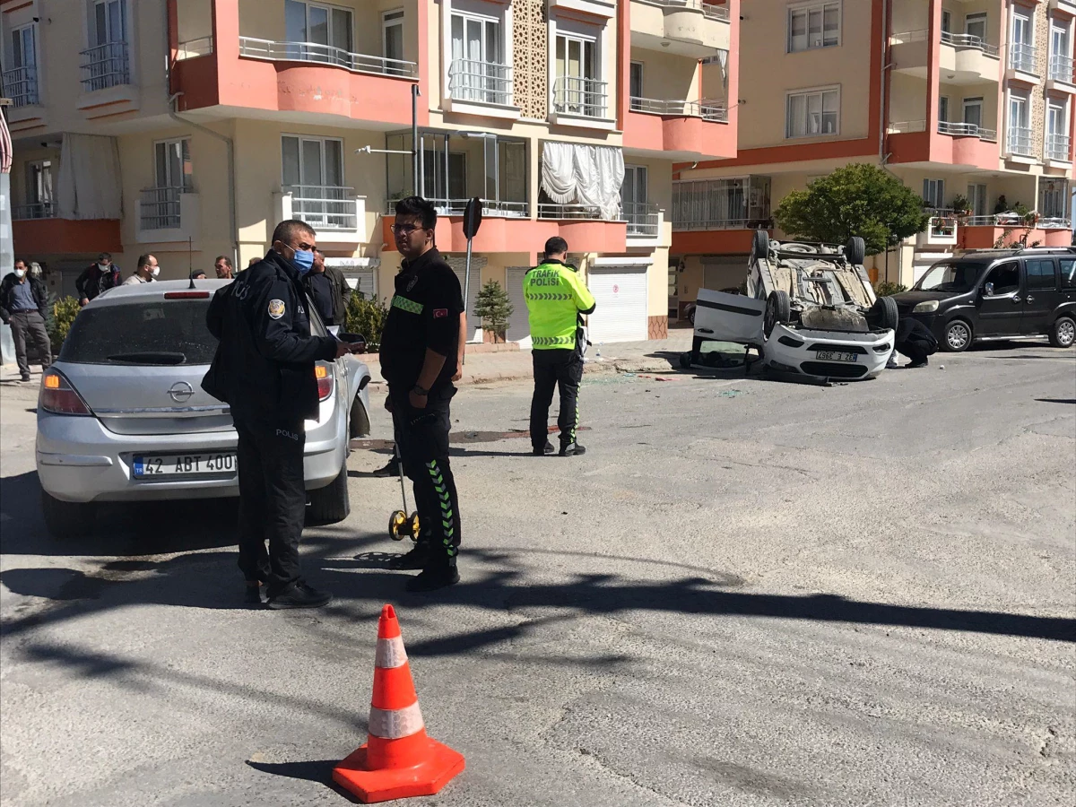 Konya\'da trafik kazasında 5 kişi yaralandı