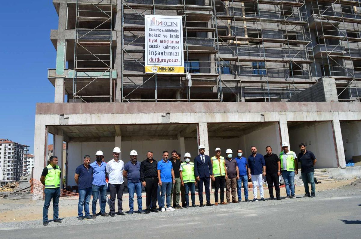 Malatya\'da inşaat sektörü iş bırakma eylemi sona erdi