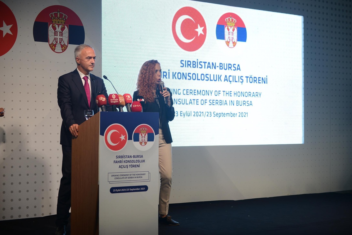 Sırbistan Cumhuriyeti Bursa Fahri Konsolosluğu törenle hizmete açıldı