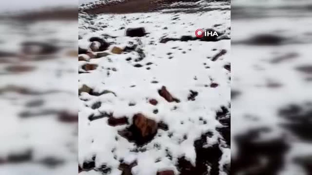 Sivas\'ta mevsimin ilk karı düştü