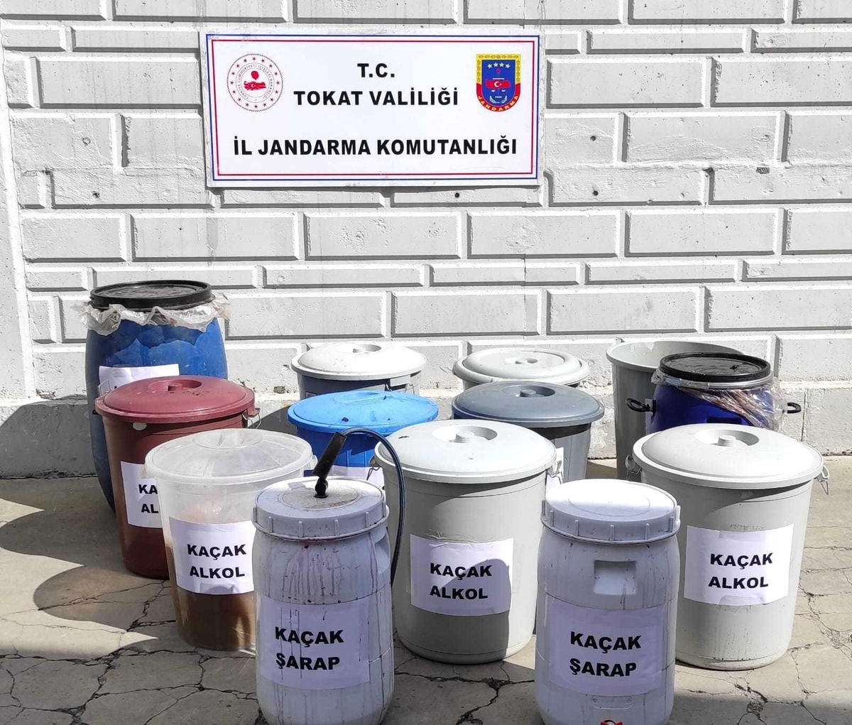 Tokat\'ta 750 litre kaçak alkol ele geçirildi