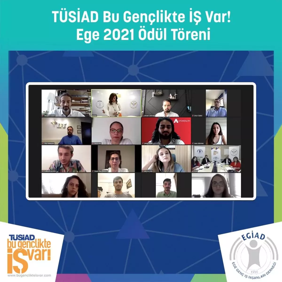 "TÜSİAD Bu Gençlikte İŞ Var!" EGE 2021 Ödülleri sahiplerini buldu