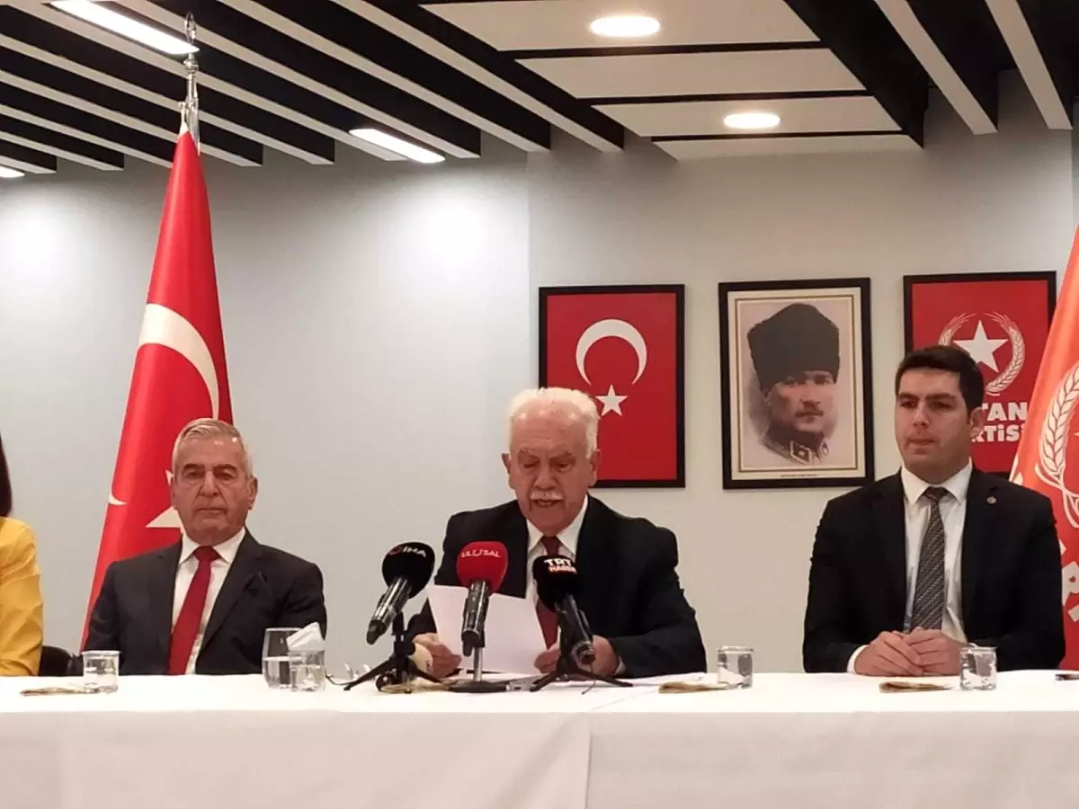 Vatan Partisi Genel Başkanı Perinçek: "Bu önerinin tek bir anlamı var, o da PKK\'nın kurtarılmasıdır"