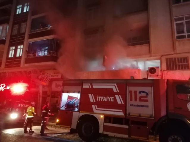 Çarşamba'da iş yerindeki yangın hasara neden oldu