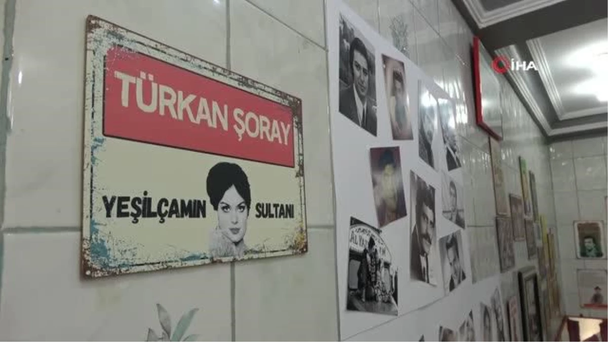 Elazığ\'da bir vatandaş, işlettiği lokantanın duvarlarını Yeşilçam oyuncularının posterleri ile donattı