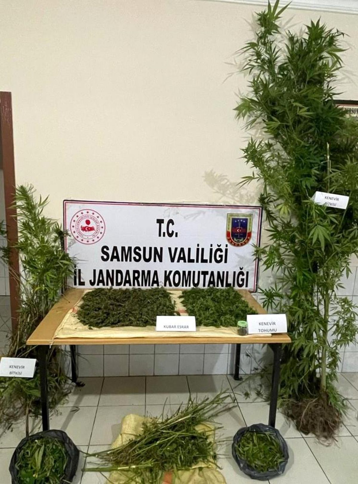 Samsun\'da 4 kilo kubar esrar ele geçirildi