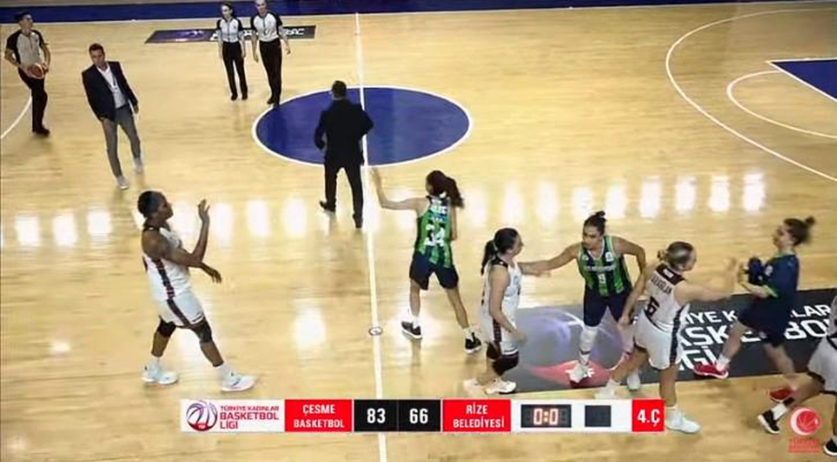 Çeşme Basketbol, Federasyon Kupası\'nın ilk maçını kazandı