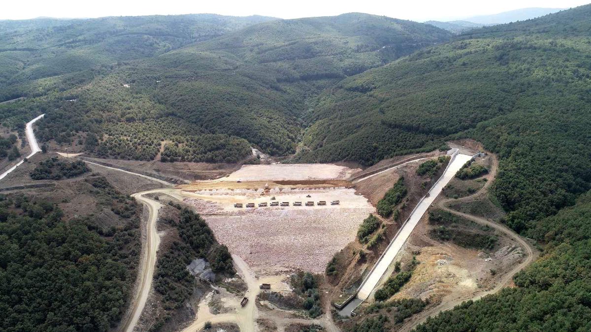 Bilecik Dereköy Barajı\'nda yapım çalışması sürüyor