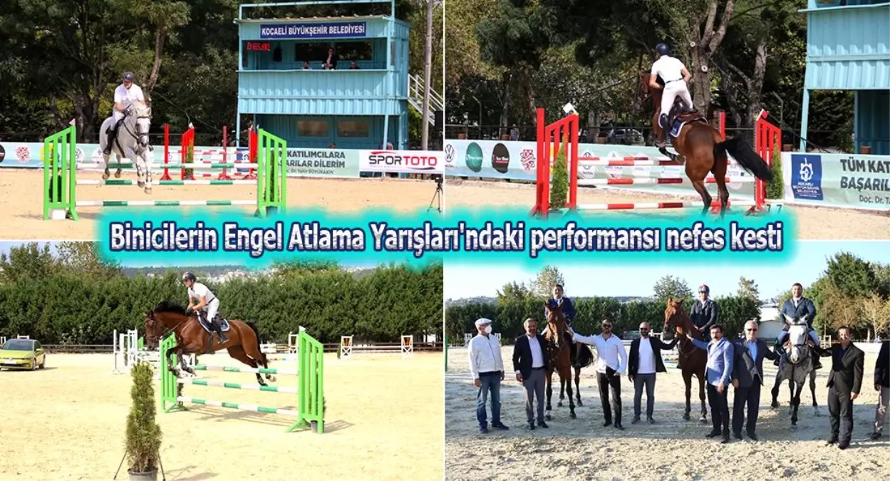 Binicilerin Engel Atlama Yarışları\'ndaki performansı nefes kesti