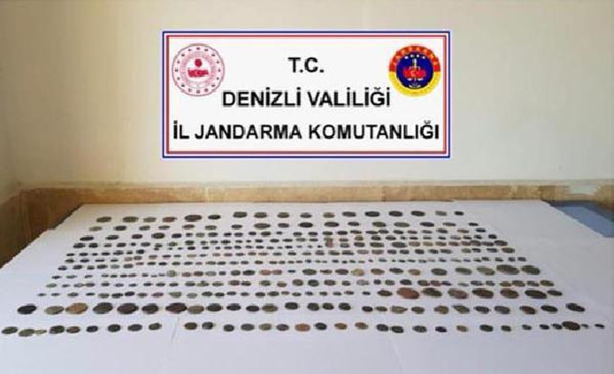 Son dakika haberleri! Denizli\'de 362 sikke ele geçirildi: 1 gözaltı