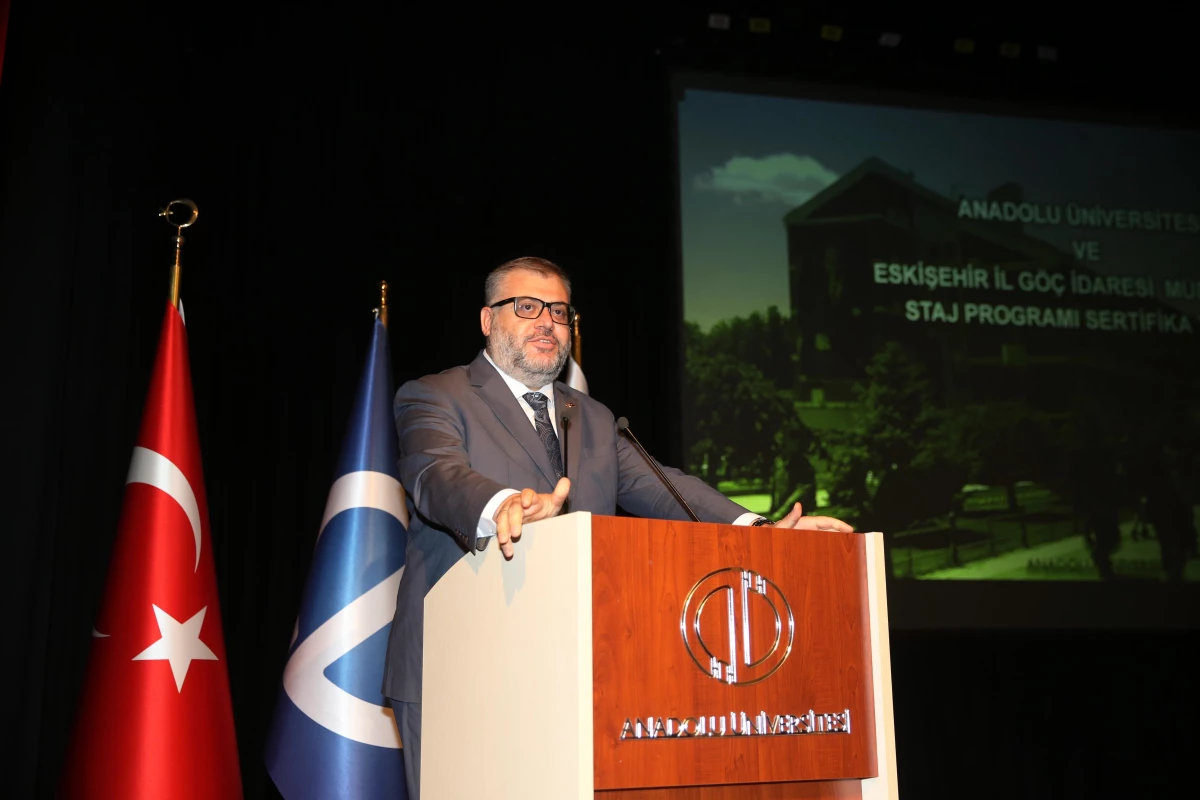 ESKİŞEHİR - Eskişehir İl Göç İdaresi Müdürlüğü Staj Programı Sertifika Töreni yapıldı