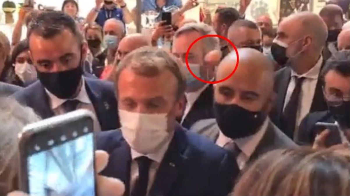 Fransa Cumhurbaşkanı Macron\'a yumurtalı saldırının hedefi oldu