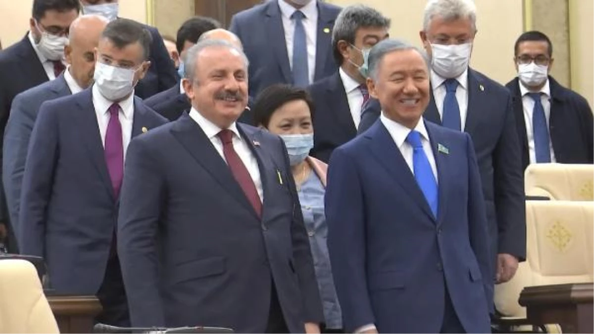 Son dakika! TBMM Başkanı Şentop, Kazakistan Meclisi\'ni gezdi