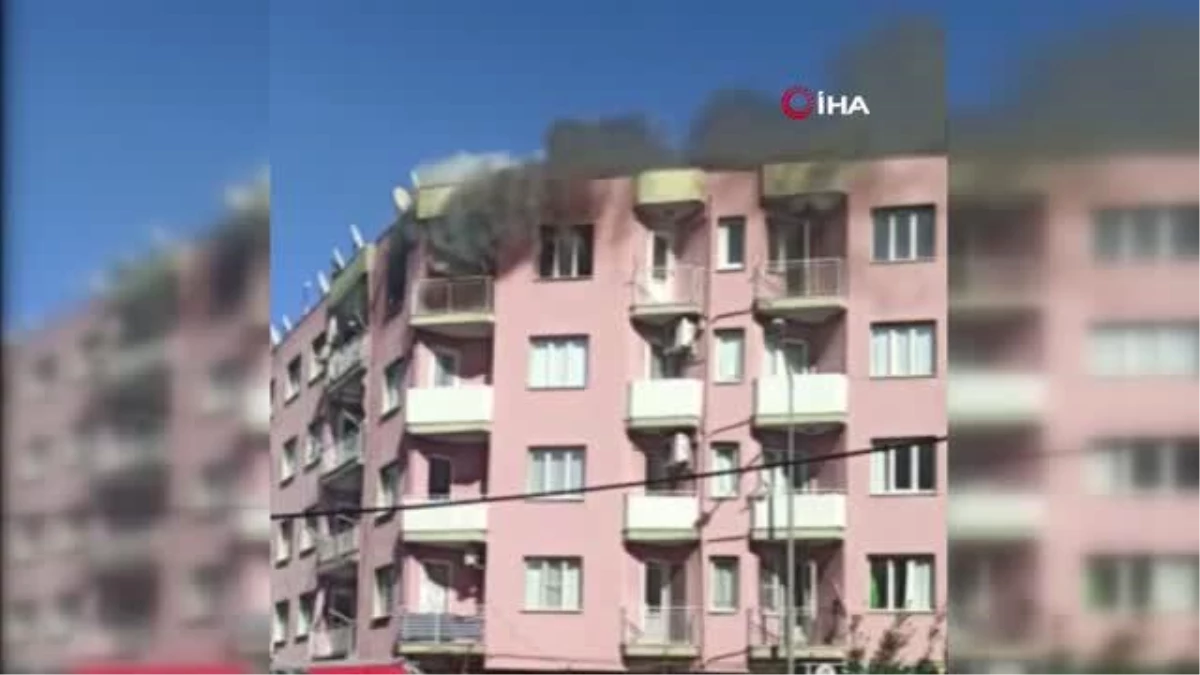 Son dakika 3. sayfa: Alaşehir\'de 5 katlı binada yangın