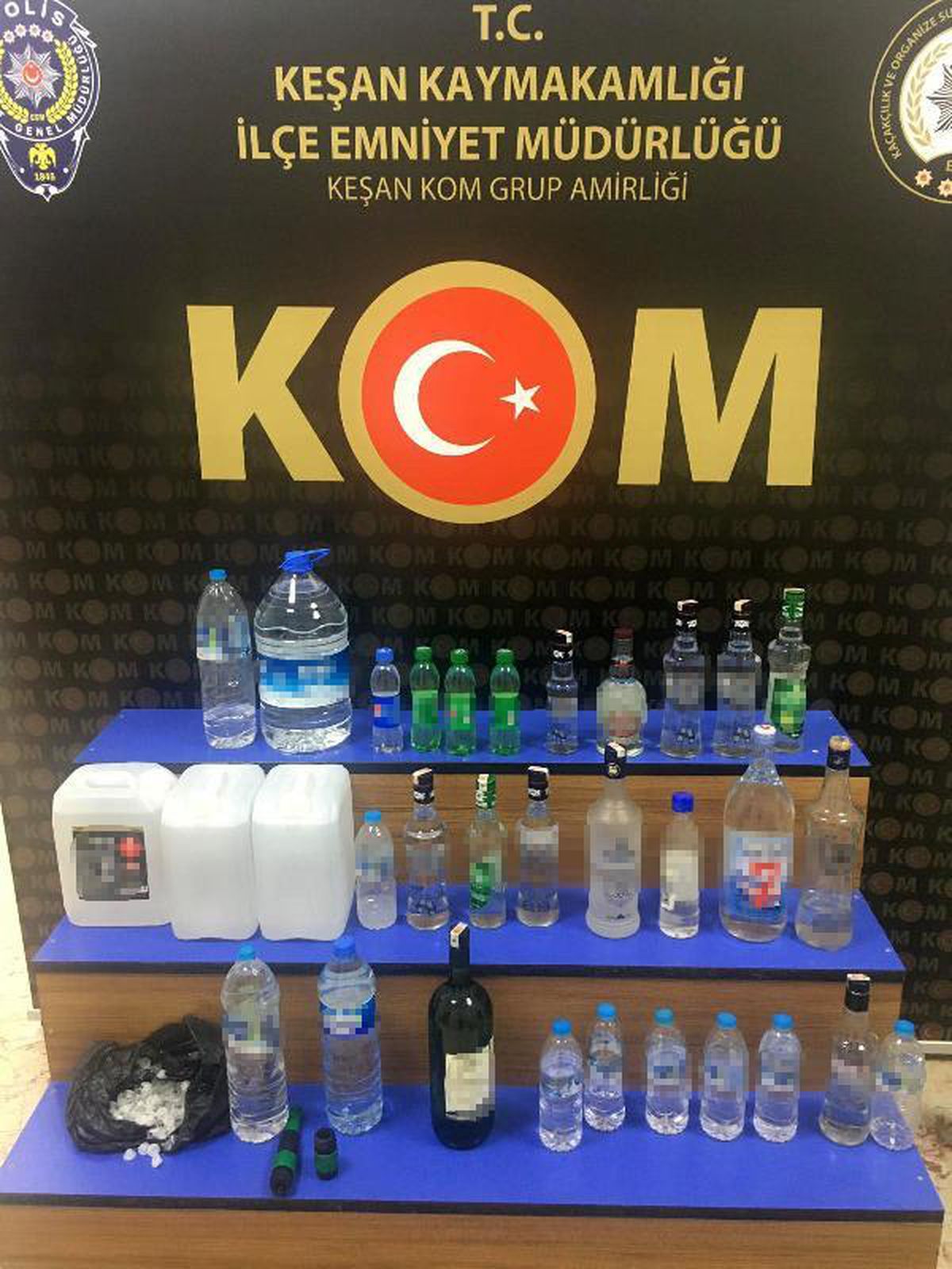 Edirne\'de sahte içki operasyonu