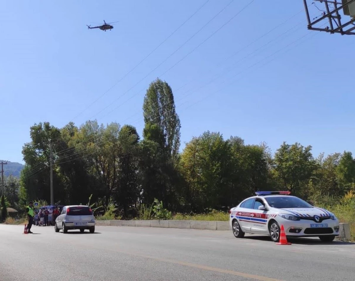 Muğla\'da helikopterle trafik denetimi yapıldı