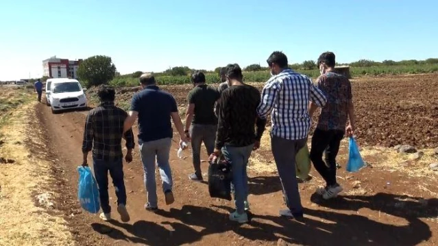 Siverek'te 17 düzensiz göçmen yakalandı