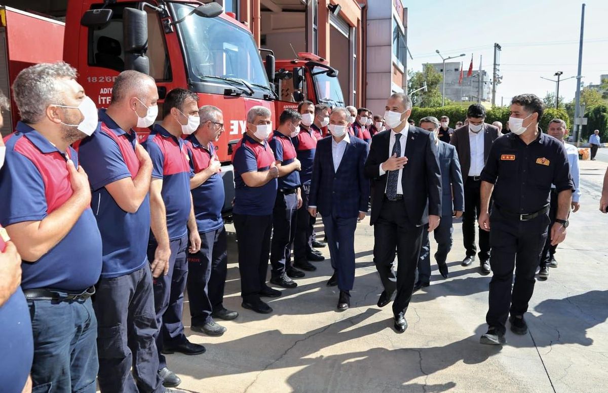 Adıyaman\'da itfaiyecilerin haftası kutladı