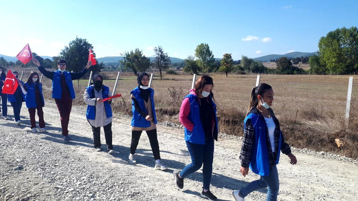 Bilecik\'te 4 kilometrelik doğa yürüyüşü yapıldı