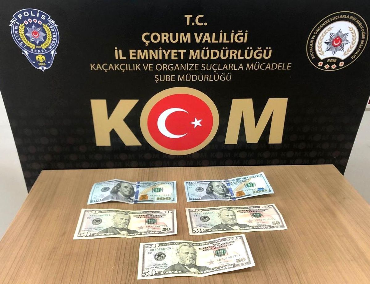 Çorum polisinden sahte para operasyonu