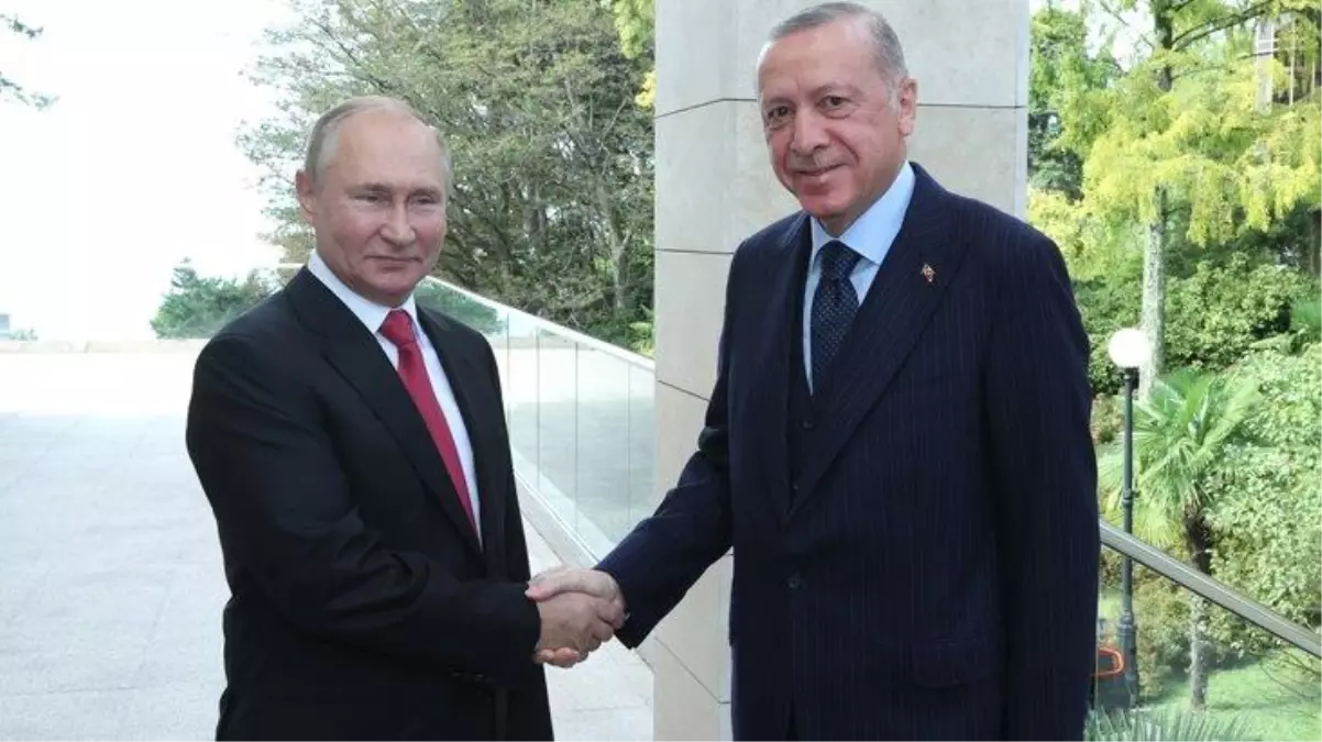 Cumhurbaşkanı Erdoğan, kendisini kapıda karşılayan Putin\'in ısrarına kayıtsız kalmadı