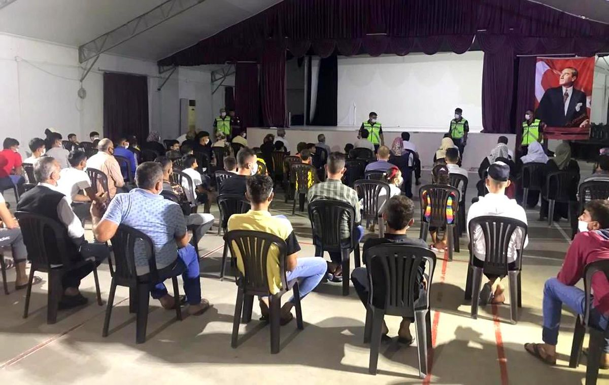 Jandarmadan Suriyeli sığınmacılara trafik eğitimi