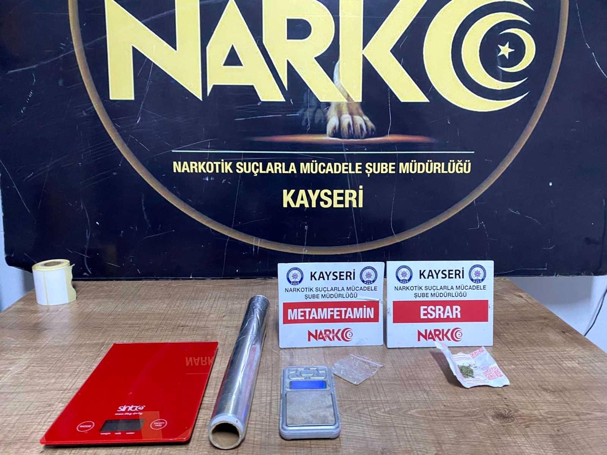 Kayseri\'de uyuşturucu operasyonu: 1 gözaltı