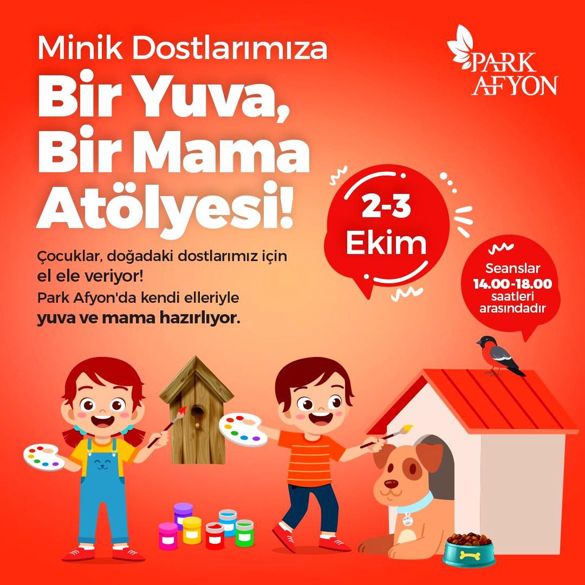 Minik dostlar için \'Bir Yuva Bir Mama Atölyesi\' kurulacak