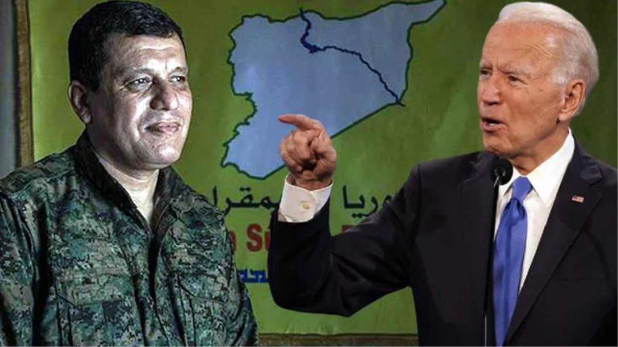 Teröristbaşı Mazlum Kobani\'den önemli itiraf: Biden bizi Suriye\'de yalnız bırakmayacağının sözünü verdi